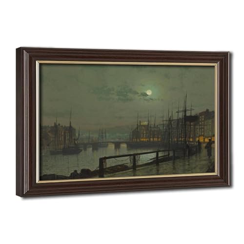 Toile Whitby Yorkshire 1883 de John Atkinson Grimshaw pour habiller un mur de bureau trop vide