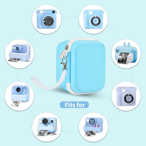 Funda para cámara instantánea para niños azul miniatura 2
