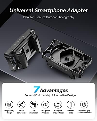 Telescope Phone Adapter, One-Piece Multifunction Telescope Smartphone Adapter Mount, Compatible with Telescope, Monocular, Binocular, Microscope, Spotting Scope. 4 41UMy0SCvZL. AC
