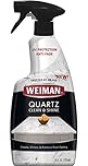 Weiman Quartz Countertop Cleaner and Polish - 710ml - Clean and Shine Your Quartz Countertops Islands and Stone Surfaces with Ultra Violet Protection