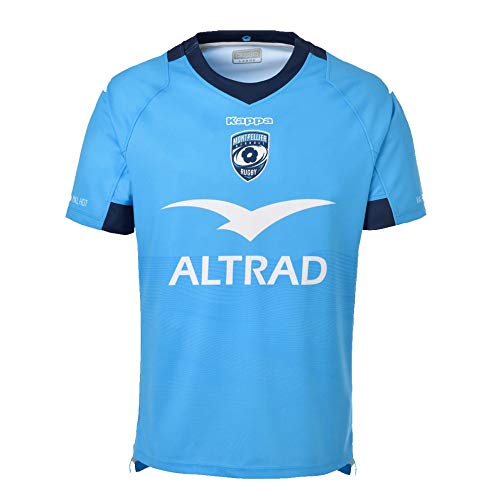 Kappa Kombat Home Mhr maillot rugby homme t-shirt sport bleu