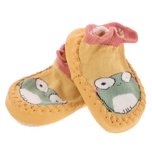 FRCOLOR Calcetines para Niña con Suave Antideslizantes Diseño de Dibujos Animados Invierno Zapatos para Aprender Caminar Perfectos para Pequeños