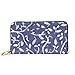 Produktbild JHGFG Mode Handtasche Reißverschluss Brieftasche Batik Tie Dye Blumenmuster Moderne Telefonkupplung Geldbörse Abendkupplung Blockieren Leder Brieftasche Multi Card Organizer