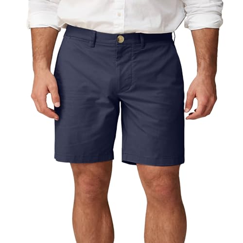 Short chino homme pour vacances et loisirs décontractés en coton