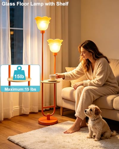 Image of Lightdot Globe Floor Lamp with LED Bulbs Included, Dimmable Floor Lamps,Unique Modern Standing Tall Lamp for Bedroom Living Room /Sofa Beside /Corner Decor-Gold