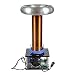 Bluetooth High-Power Music Tesla Coil Touchable Artificial Lightning Spark Gap Arc Generator Plasma Loudspeaker Desktop Electric Power Toy Wireless Transmission Model Science Teaching