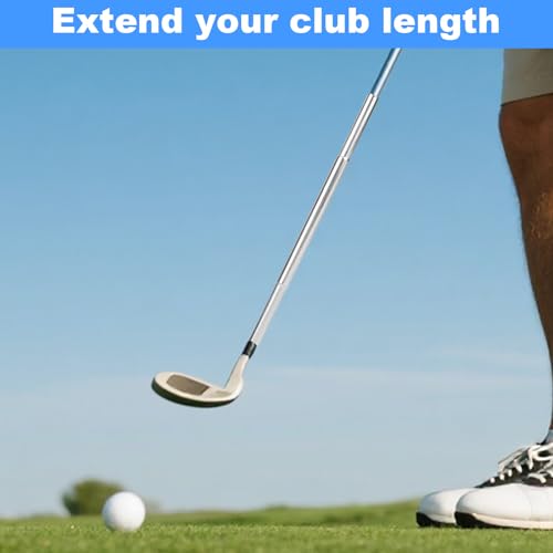 Goktvai 2 Stück Golfschlägerverlängerungen, Golfschlägerverlängerungen mit Stahlschaft Werkzeug zur Einstellung der Putterlänge Reparatur- und Ersatzteile für Sportgeräte