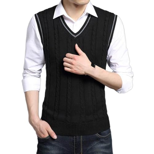 Gilet décontracté business gentleman knitwear gilet pull débardeurs en tricot