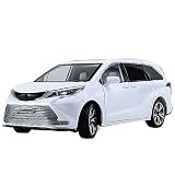 for Toyota Sienna MPV Van Alloy Diecasts Vehicles Metal Car Model 1:24 Size (Size : White no Box)