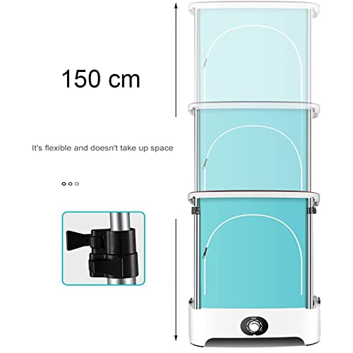 Secadora De Roupas PortáTil, Secadora DobráVel De 900W, Ciclo De Aquecimento De 360°, Temporizador D