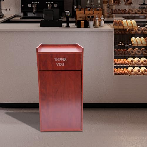 Caneca de Basura de Madera 30 Galones con Forro Removible miniatura 3