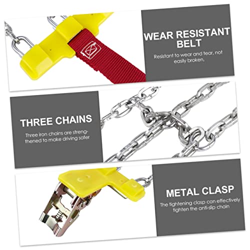 FAVOMOTO 2 Unidades Correntes Para Pneus Pneu De Carro Pneus De Carro Corrente Antiderrapante Para C