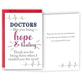 HEJOYN Doctor Appreciation Gifts, Thank You Card for Doctor, Appreciation Cards for Hospital Medical Staff, National Doctors Day Gift, Doctors Day Card Gifts for Women Men