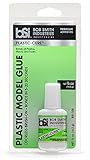 Bob Smith Industries BSI-105 Plastic-Cure™ Brush-On Odorless Foam-Safe Super Glue - Clear Cyanoacrylate Adhesive for Plastics, Foam & Crafts (0.5 oz)