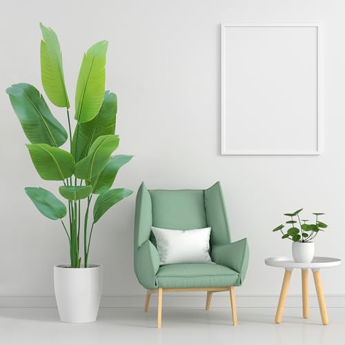 Bird of Paradise Plant Artificial 5ft,Faux Plants Indoor Tall with 10 Trunks - The Perfect Indoor...