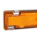 HECASA Pair Front Side Marker Light Compatible with 1982-1992 Chevy Chevrolet Camaro Pontiac Firebird Replacement for GM2550118 GM2551110 Marker Lamp Driver&Passenger Side - Yellow Lens