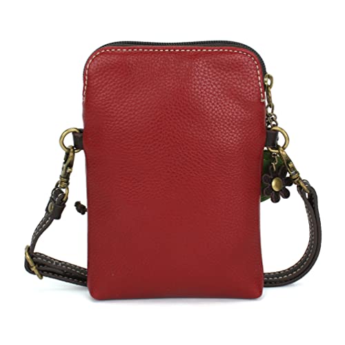 Image of CHALA Wilderness Animal Collection Cell Phone Crossbody Purse-Women PU Leather /Canvas Multicolor Handbag w /Adjustable Strap