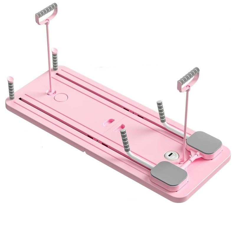 Healthcave Pilates Multifunctional Workout Board – All-in-One Home Gym System for Full-Body Fitness | Resistance Bands, Push-Up Handles, Core Trainer | Compact, Portable Exercise Platform (Pink)-image-31