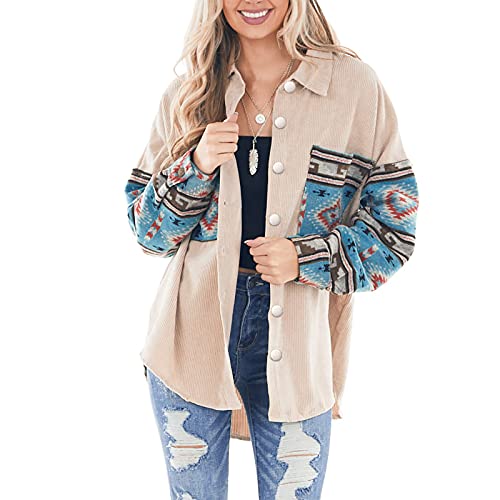 Cardigan-Langarm-Damen-Volksbraeuche-Bluse-Hemdbluse-Damenbluse-Hemd-Bluse-Taschen-Langarm-Shirt-Arbeiten-Casual-Shirts-Tops-Langarmshirt-Bluse-Mantel-Pullover-Oberteil