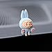 Car Interior Ornaments, Display Screen Ornaments, Center Console, car Computer, TV, Cartoon, Yoga Cloth, Interior Figurines, 4.5 * 3cm*5 Pieces