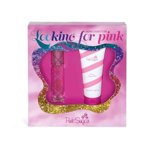 Pink Sugar, Looking For Pink - Estuche con agua de inodoro de 30...