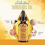 Turmeric Oil + Organic Moisturizer & Reduce Acne, Dark Spot Remover, Clear skin Tone, Hydrate Dull & Dry Skin, Anti Aging Skin Care Glow Oil for Face, Neck & Eye (2 FL OZ/60 ML) - Image 2