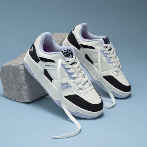 Image of Red Tape Women's Sneakers White Beige Mesh Pu Round Toe Lace-Up