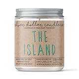 The Island, Volcano Fruity Scented Candle 8oz, Natural Soy Wax candle by Silver Dollar Candle Co.