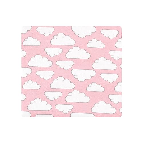 Image of Hudson Baby Unisex Baby Cotton Poly Flannel Receiving Blankets Bundle, Girl New Elephant, One Size