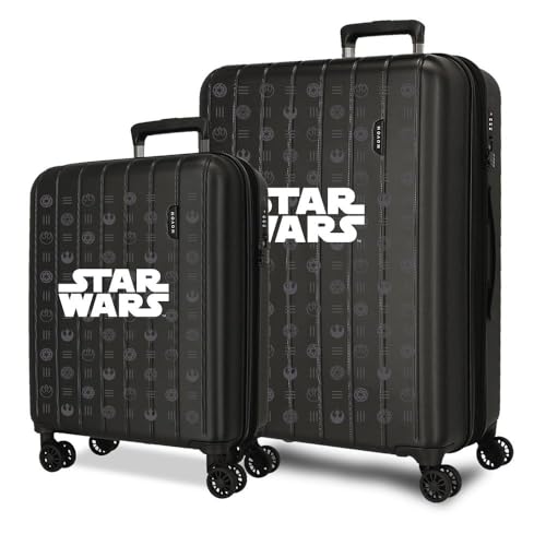 Joumma Star Wars Kofferset, Schwarz, 55/65 cm, starr, 6,8 kg, TSA-Verschluss...