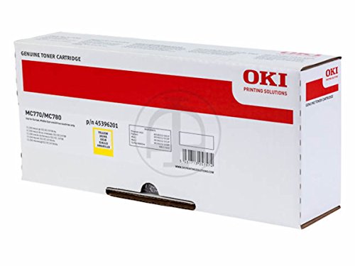 Toner jaune OKI original pour imprimante MC 770 Plus MFP 11500 pages