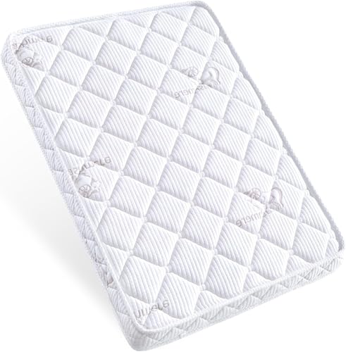 Pack and Play Mattress Topper-38" x 26" x 1.5" -Foam Playpen Mattress, Breathable Soft,Safety Reinforced Play Yard Mattress -Mattress for Babies and Toddlers,Premium Pack n Play Mattresses,White