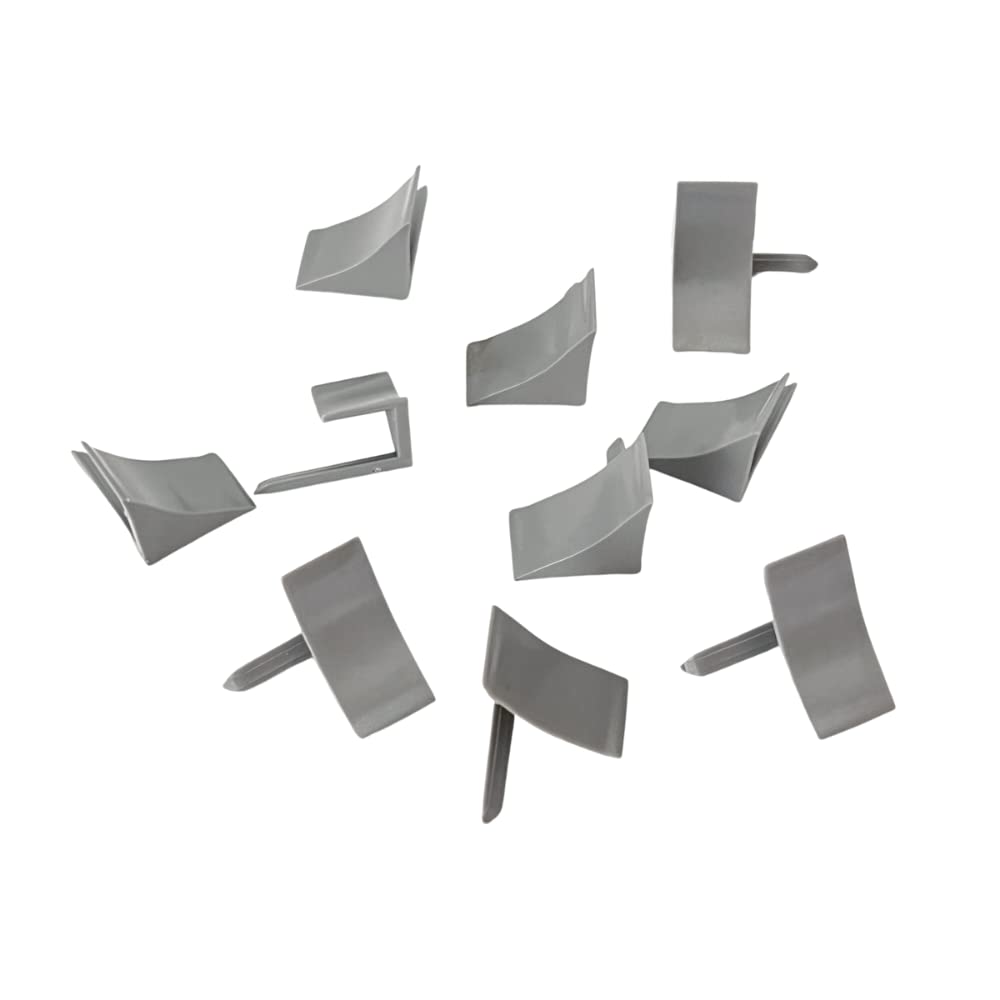 InstaTrim End Caps - 10 Gray 3/4" Wide Caulk Strip End Cap Pieces - Trim for Corners - Paintable