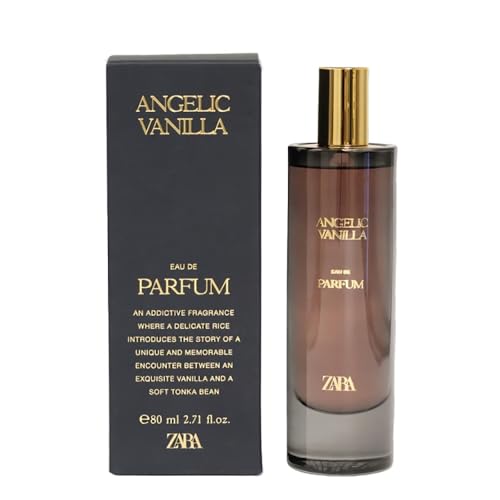 Image of Zara Angelic Vanilla Perfume for Women with Almond Blossom, Bergamot, Tonka & Woods Elegant and Seductive Fragrance Eau de Parfum EDP 80ml (2.72 fl. oz)