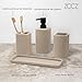 Imagen de ZCCZ Juegos de Accesorios de baño 4 Piezas Beige con Dispensador de jabón
