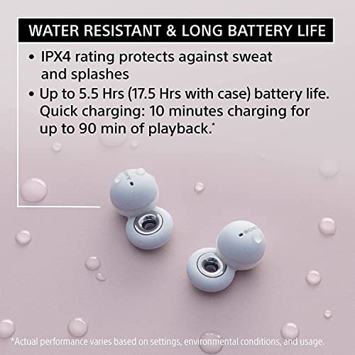 Image of Sony LinkBuds WF-L900 Truly Wireless Bluetooth Earbuds with Open-Ring Design for Ambient Sound, 17.5 Hrs Battery, DSEE, IPX4, 360RA, Swift Pair & True Wireless Earbuds with Alexa Built-in, Grey