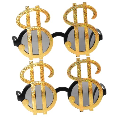 PRETYZOOM 2 Pièces lunettes de fête des lunettes de lunettes de nouveauté lunettes de poker verrines plastiques lunette mariage cotillons lunettes de style unique lunettes de farce