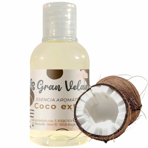 Esencia Aromática de Coco Extra Concentrada | Aroma Intenso y Versátil para Perfumes, Velas, Jabones y Más | Litro.