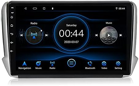 Autoradio Android 10 Pouces Pour Peugeot 2008/208 2012-2018 - Qualcomm 8 Cœurs, 4+64 Go, CarPlay/Android Auto Sans Fil, 5G WiFi, GPS, DSP