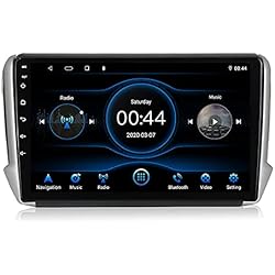 Parlantes Para Peugeot 208 LEXXSON Estéreo de Coche Android 10,1 para Peugeot 208/2008 2012-2018 | 10 Pulgadas Am FM RDS Radio GPS WiFi Bluetooth EQ Configuración Pantalla Dividida Control del Volante Enlace de Espejo Canbus