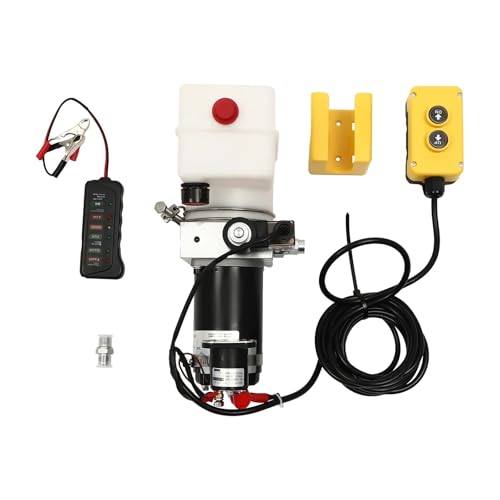 12V Hydraulic Pump & Hydraulic Power Unit for Dump Truck or Trailer, Single Acting Pump 800W