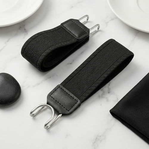 SGYKJ Lot de 4 ceintures sans boucle pour homme et femme, ceintures tactiques sans boucle avec crochet en métal sans boucle, ceinture latérale extensible invisible pour pantalons légèrement amples – vue 6
