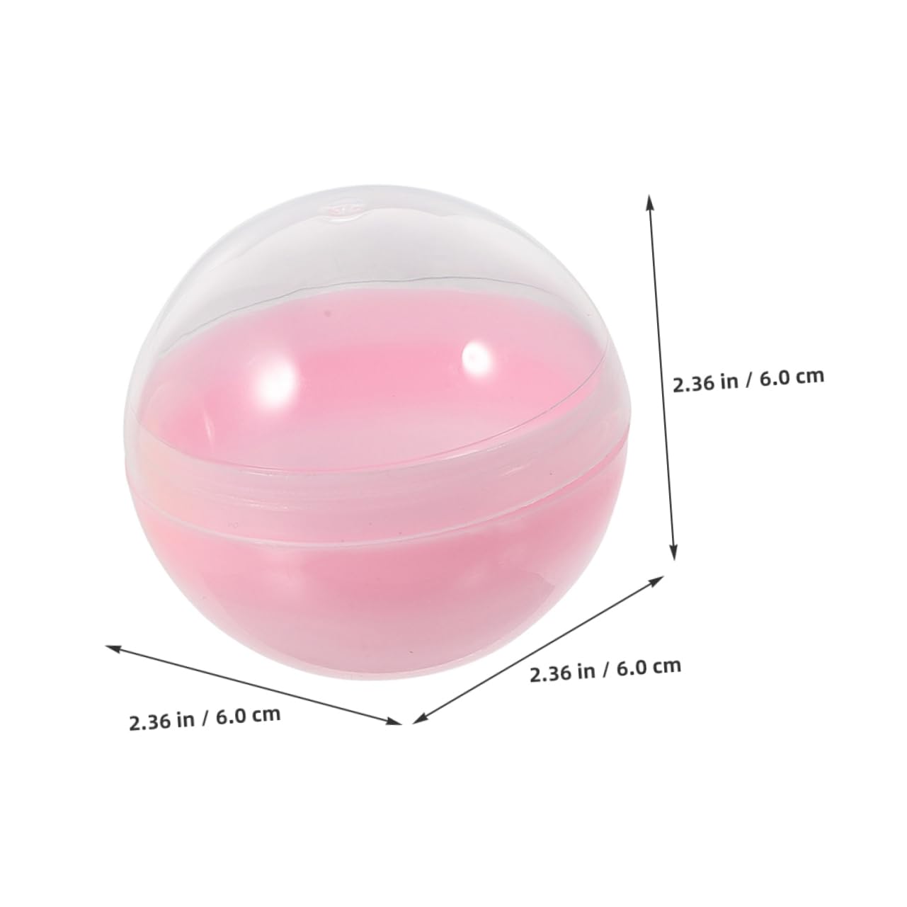 SOLUSTRE 50Pcs Vending Machine Openable Transparent Balls for Gumball Machines DIY Fillable Macaron Style Lightweight