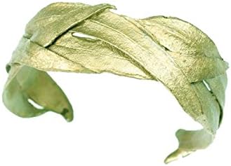 "Eucalyptus Long Leaf" Bronze Cuff by Michael Michaud for Silver Seasons