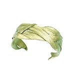 "Eucalyptus Long Leaf" Bronze Cuff by Michael Michaud for Silver Seasons