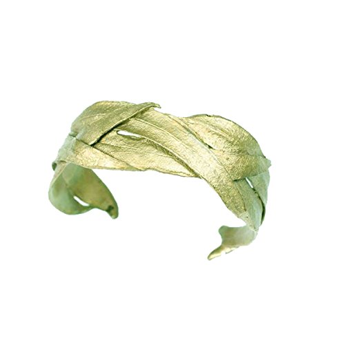 "Eucalyptus Long Leaf" Bronze Cuff By Michael Michaud For Silver Seasons #TOP2