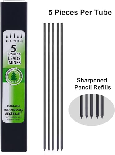 Image of Baile 2.0mm Mechanical Auto Pencil + 5 LeadS Box (Blue)