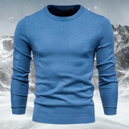 Turtleneck Sweaters for Mens Long Sleeve Casual Slim Fit Basic Sweaters Mens Knitted Crew Neck Pullover Sweater4