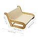 Cat Sisal Scratching Recliner Beach Chair 2-in-1 Lounge Bed for All Ages Cats 18.5x16.5x11.4 Inch
