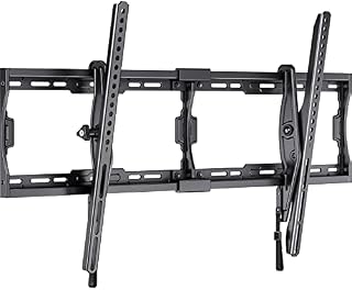 Perlegear TV Wall Bracket for 40-90 Inch TVs, Tilt TV Wall Mount with Max. VESA 800 x 400 mm and Max. Load 68 kg, Slim TV Bracket Low Profile and Space-Saving